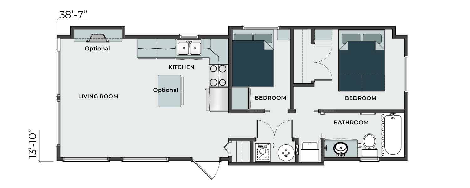 Marble floor plan, Kyllo Homes