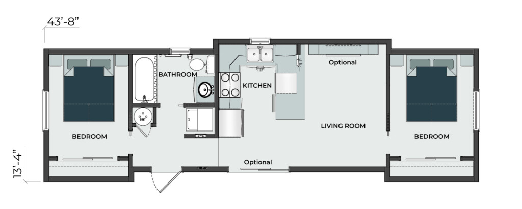 Kyllo Homes 2 Bedroom Modular Home - The Tillis