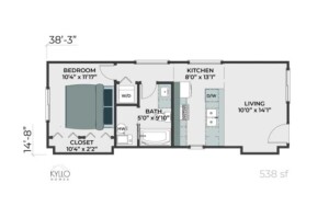  Kyllo Homes 1 Bedroom Garden/Carriage - The White Birch