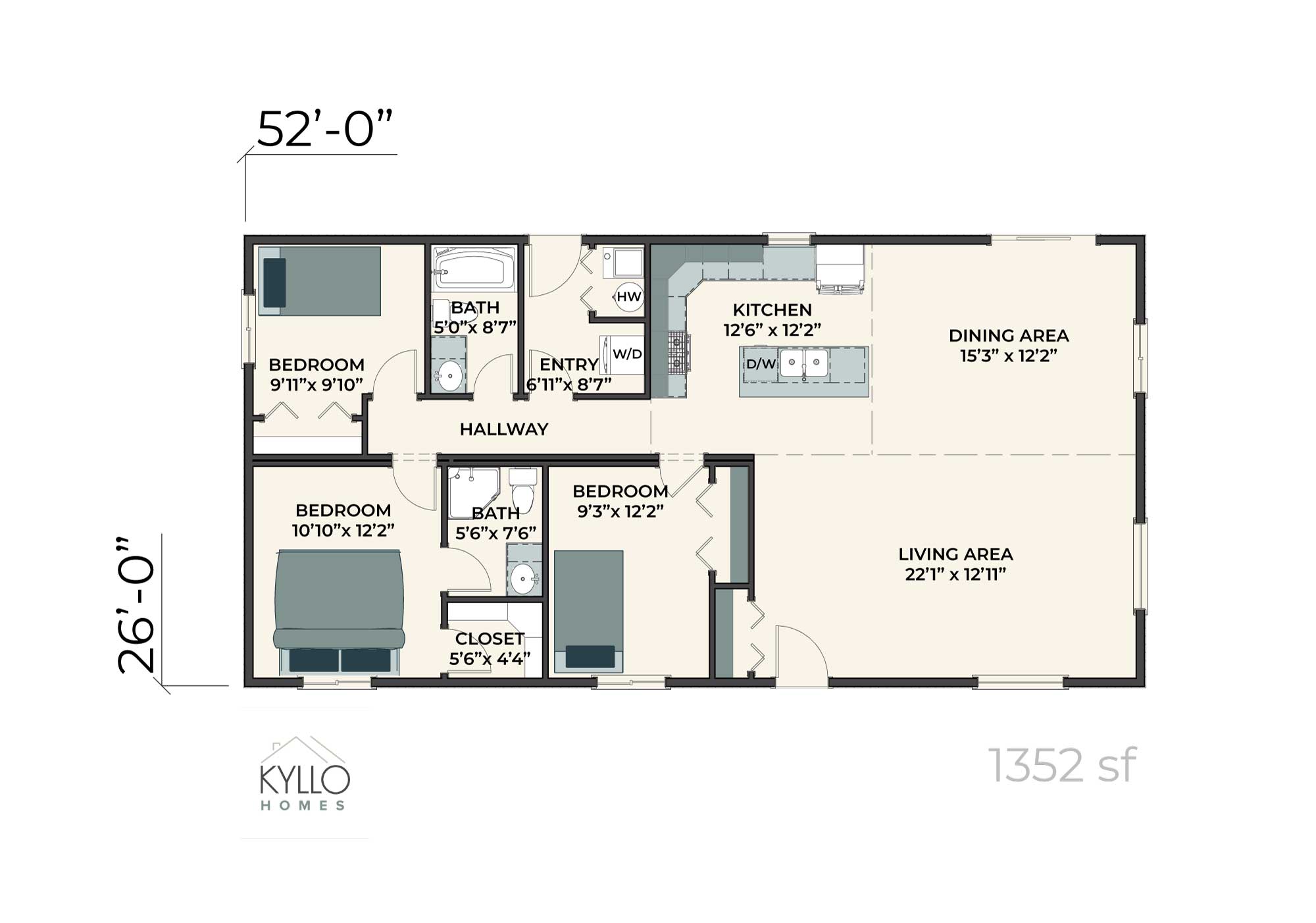 Atlin floor plan, Kyllo Homes