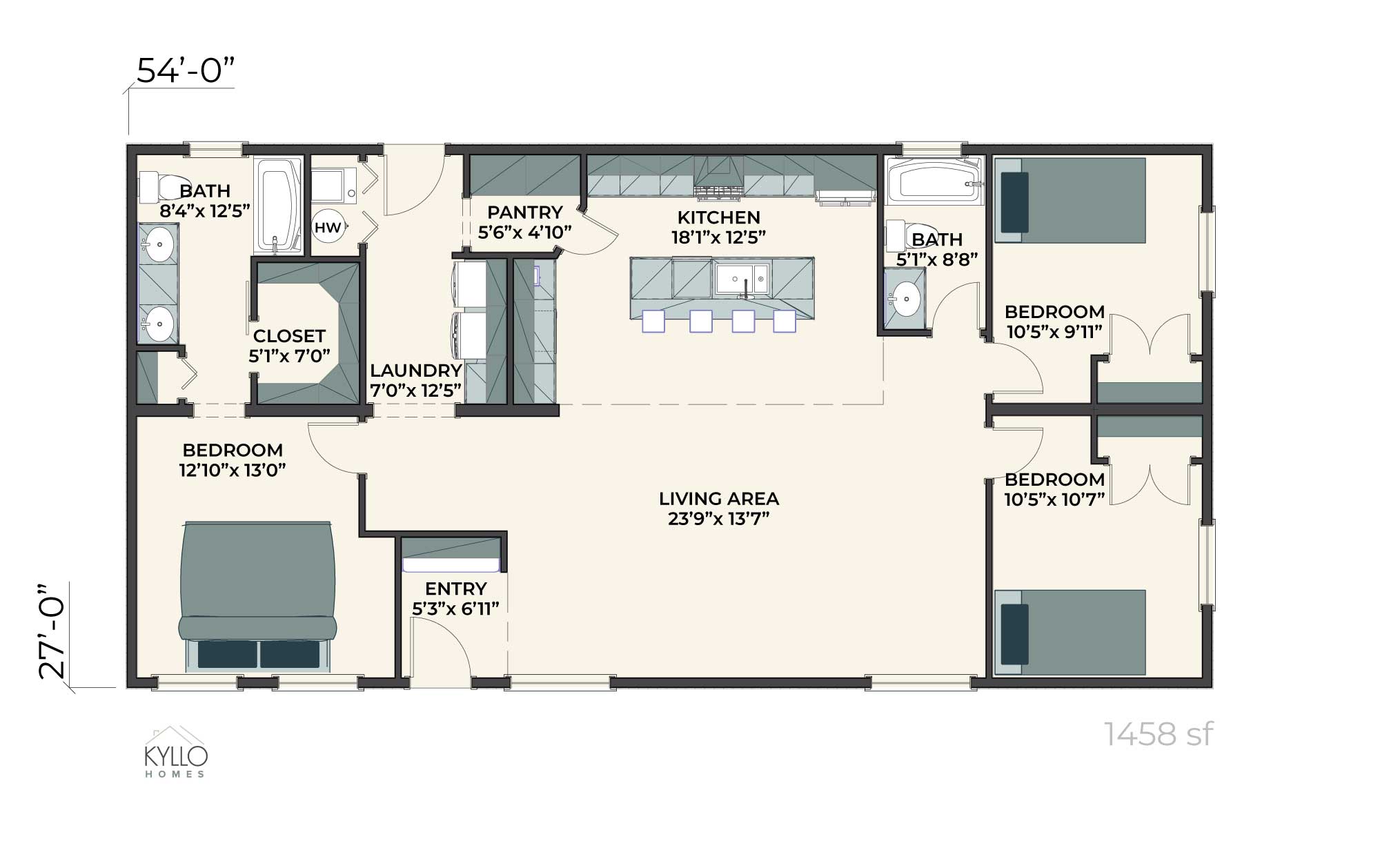 Mara floor plan, Kyllo Homes